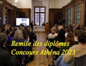 REMISE DES DIPLÔMES DES CONCOURS ATHENA 2022-2023